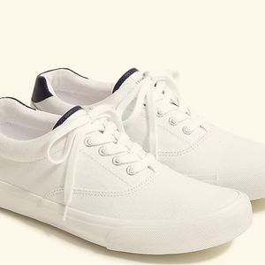 Men’s J. Crew canvas tennis shoes size 11.
